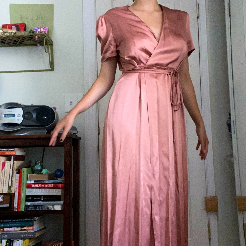 Floor length prom dress - dusty rose